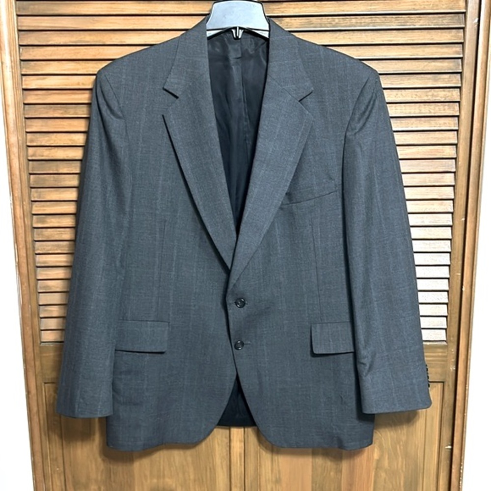 Vintage Adams Row Anderson Little Richman Brothers Gray Suit Jacket Size 46R